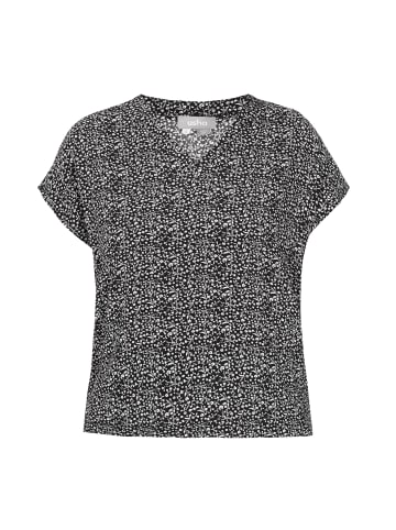 Usha Women Blouse in black white