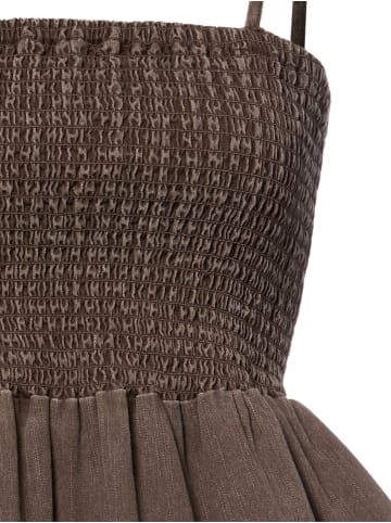 Noisy may Crop Top in taupe