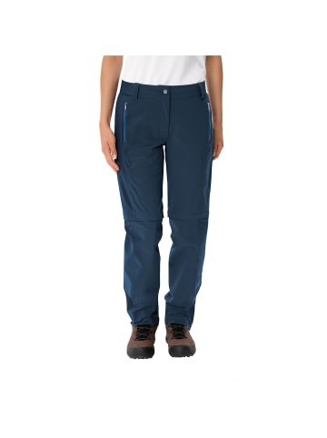 Vaude WOMENS FARLEY STRETCH ZO T-ZIP PANTS II in Marine