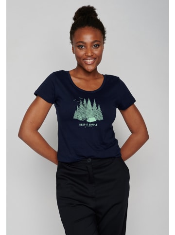 GreenBomb T-Shirt Nature Camping in Marineblau