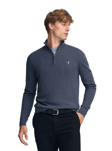 Polo Club Pullover in Denim Blue