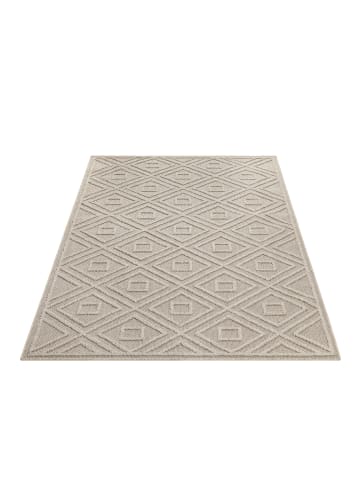 KADIMA DESIGN Teppich Outdoor Flachgewebe Rauten-Muster Polypropylen Balkon