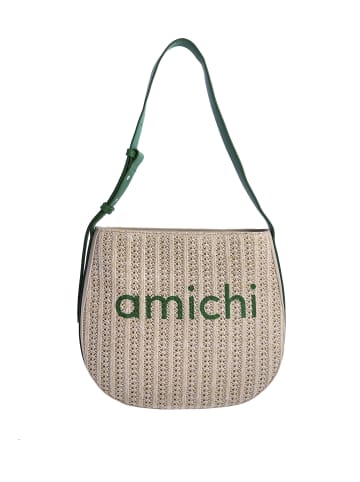 Amichi Shopper Perla (B)29 x (H)27 x (T)7 cm in Grün