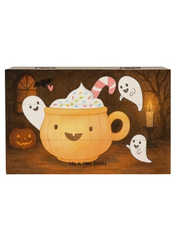 Mr. & Mrs. Panda Schatzkiste Kaffee Gespenst Design ohne Spruch in Weiß