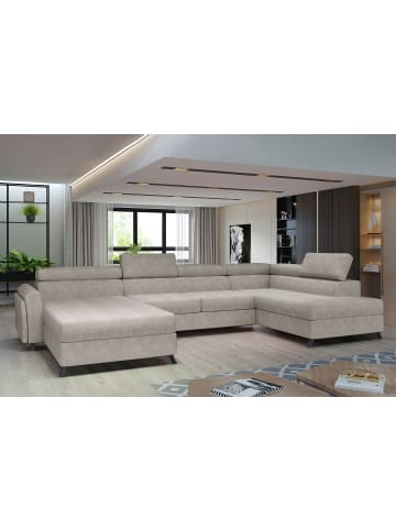 MF Design Joseppe Recamiere Rechts in Beige -  (L) 200 x (B) 360 x (H) 92 cm