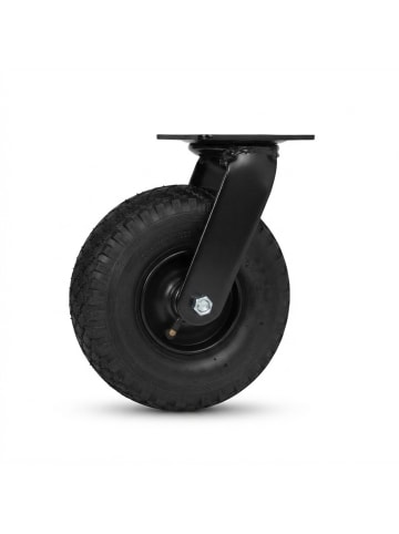 4-tlg. Bockrolle Lenkrolle Set in Schwarz - 3.00-4