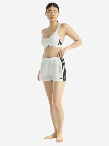 adidas Bralette Sport Active Essentials Cotton 3 Stripes in white