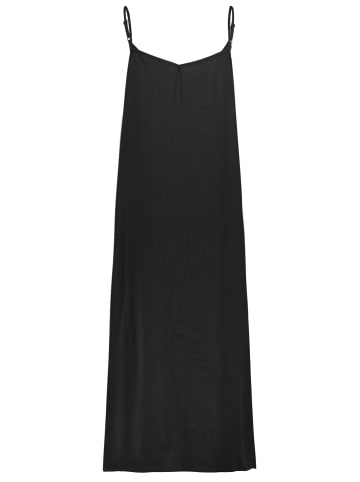 Eight2Nine Sommerkleid Spaghettiträgern Langes Slipdress in Schwarz