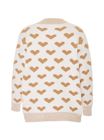 Poomi Damen Strickjacke in Beige