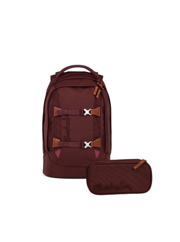Satch Schulrucksack-Set PACK Nordic Ruby 2-teilig in Rot