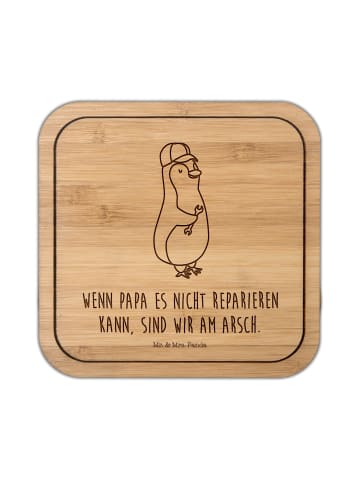 Mr. & Mrs. Panda Untersetzer Kork Wenn Papa es nicht reparieren ... in Transparent