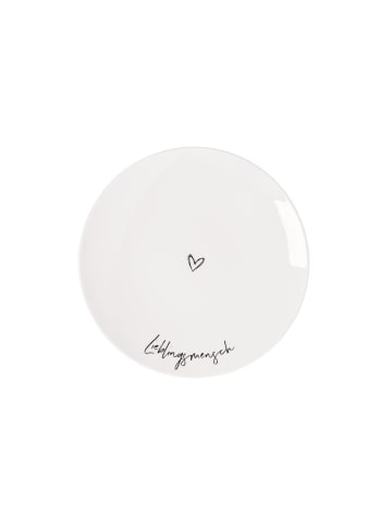 Villeroy & Boch Frühstücksteller Lieblingsmensch Statement ø 21,2 cm weiß in weiß