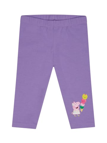 Peppa Pig Leggings Peppa Wutz Pig in Lila