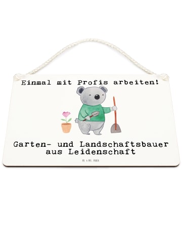 Mr. & Mrs. Panda Schild Garten- und Landschaftsbauer Leidenschaf... in Weiß