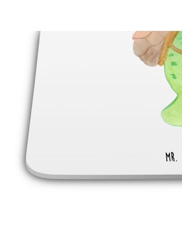 Mr. & Mrs. Panda Untersetzer Schildkröte Wanderer ohne Spruch in Weiß