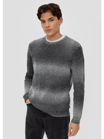 QS Strickpullover langarm in Grau