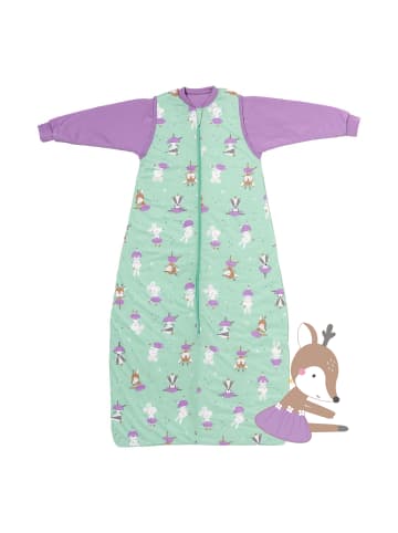 Schlummersack Babyschlafsack, 1.0 TOG in Mint-Lila