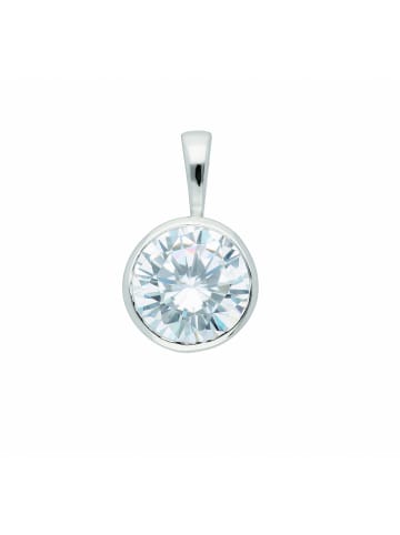 Adeliás Damen 925 Silber Anhänger mit Zirkonia Ø 7,9 mm in silber