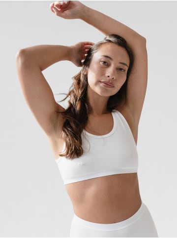 Erlich Textil  Vera Bustier aus Bio-Baumwolle, Vera Bustier bügellos aus Bio-Baumwolle in weiß