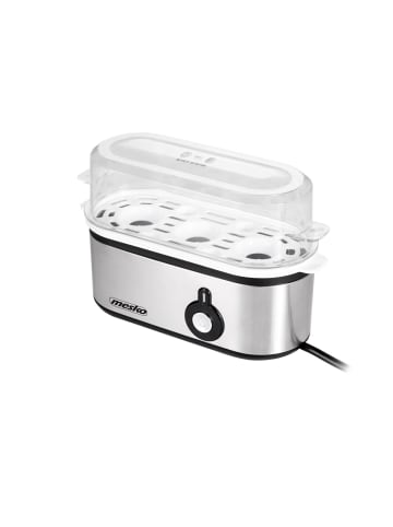 mesko MS 4485 Eierkocher für 3 Eier inkl. Messbecher mit Nadel in Silber