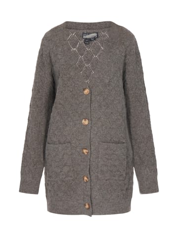 DreiMaster Vintage Damen Cardigan in Grau Melange