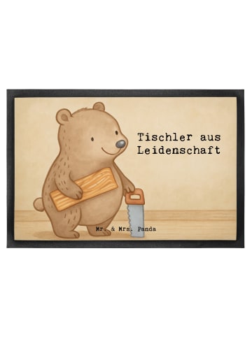 Mr. & Mrs. Panda Fußabstreifer Tischler Leidenschaft Design mit ... in Weiß