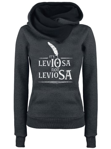 Harry Potter Schalkragenpullover Harry Potter Leviosa in grau/schwarz