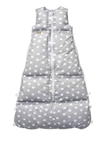 Kinderhaus Blaubär ARO Artländer Daunenschlafsack TOP in Silber Flocken