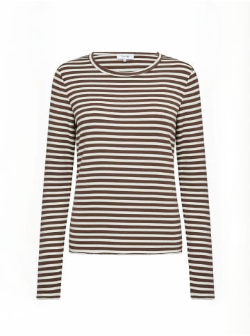 Levete Room T-Shirt LR-IKA in 8125C - FONDUE FUDGE COMBI