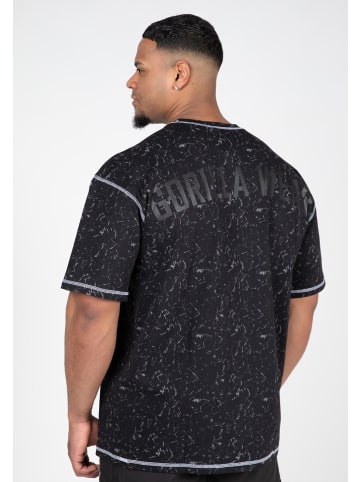Gorilla Wear T-Shirt in Übergröße - Saginaw - Schwarz gewaschen