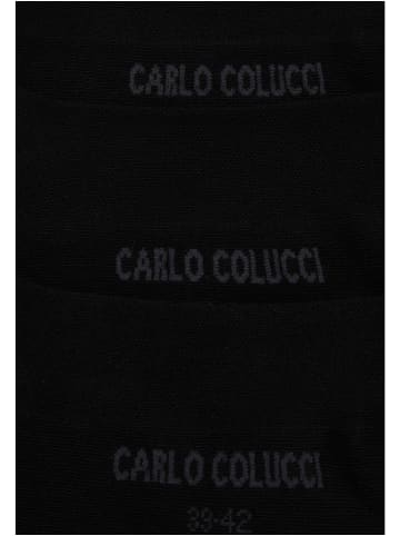 Carlo Colucci Sneakersocken Amalfi in Schwarz