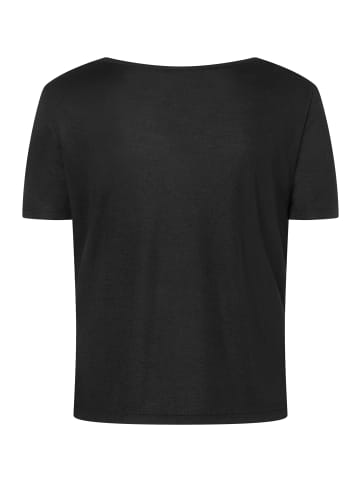 More & More feminines Shirt mit Wasserfall-Ausschnitt in black
