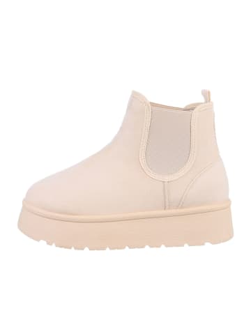 Ital-Design Stiefelette in Creme