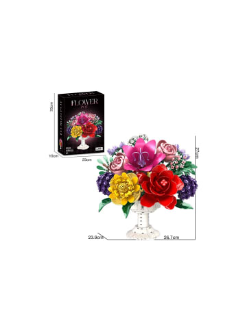 Reobrix WOMA Blumenstrauß mit Vase Bausteine W99143
