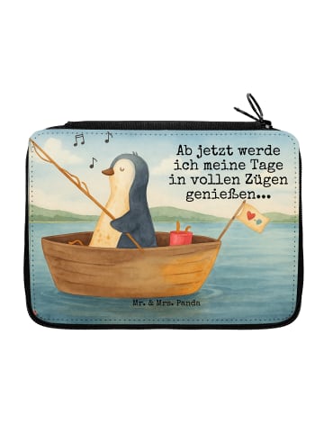 Mr. & Mrs. Panda Etui Pinguin Angelboot Design mit Spruch in Weiß