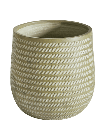 Beliani Outdoor Blumentopf LIVADIA in Grün - (W) 39 x (H) 44 x (L) 39 cm