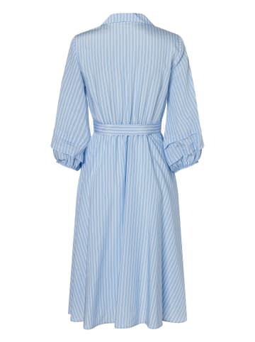 More & More Streifenkleid in fresh skyblue white woven blouse stripe
