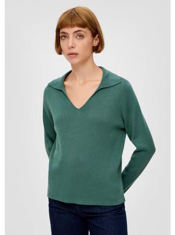 s.Oliver Strickpullover langarm in Petrol