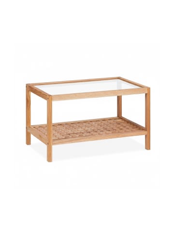 relaxdays Beistelltisch in Natur - (B)60 x (H)35 x (T)40 cm