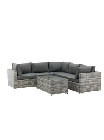 ebuy24 Lounge-Set Amazon 2-teilig Grau 60 x 110 cm