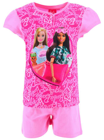 Barbie Schlafanzug kurz Barbie in Pink
