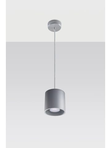 Licht-Erlebnisse Pendelleuchte Ø 10 x (T)80 cm in Grau