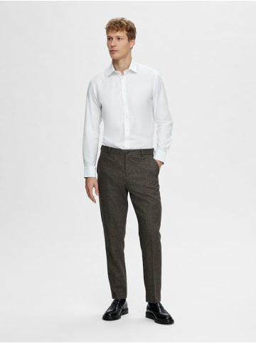 Selected Langarm Business Hemd für Herren in weiß