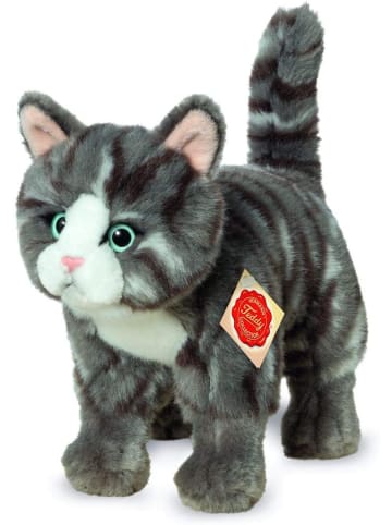 Teddy Hermann Teddy Hermann 91822 - Katze stehend, grau, 20 cm - Ab 3 Jahren