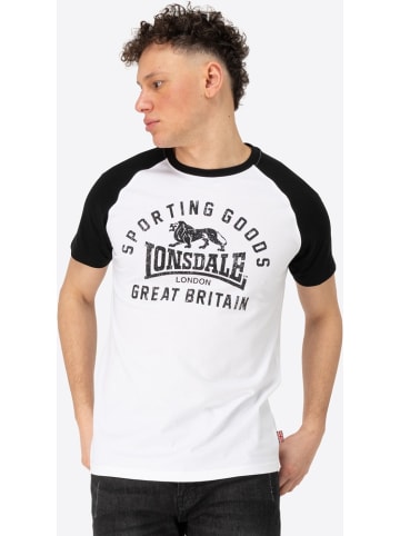 Lonsdale T-Shirt "Trenance T-Shirt Normale Passform" in Weiß