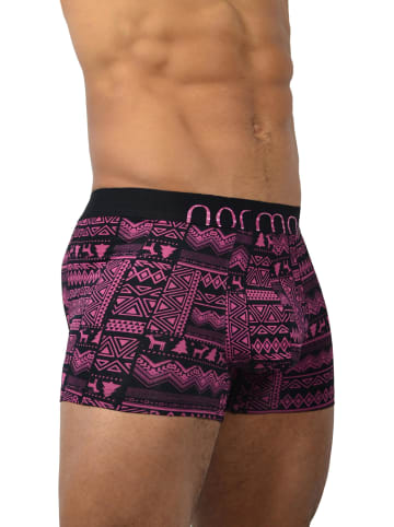 normani 6 Stück Boxershorts aus Modal mit Motiv Elegance in Schwarz/Pink