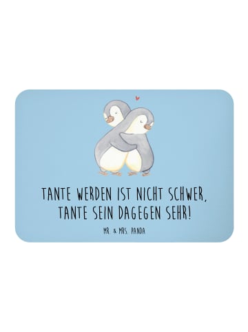 Mr. & Mrs. Panda Kühlschrankmagnet Tolle Tante mit Spruch in Blau Pastell
