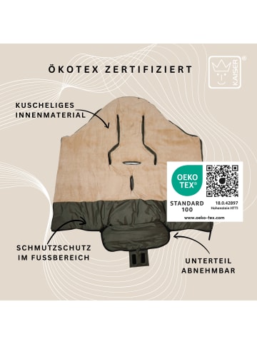 Kaiser Naturfellprodukte Kinderwagen Fußsack Sandy khaki