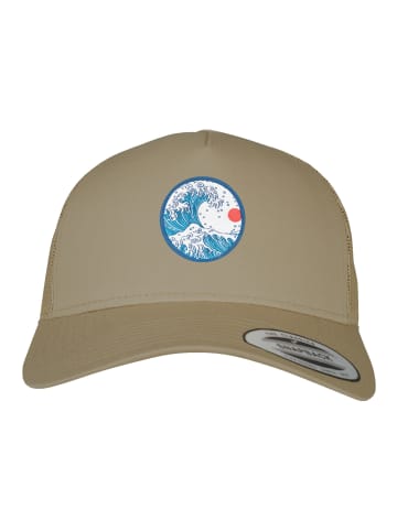 F4NT4STIC Retro Trucker Cap Retro Trucker Cap Kanagawa in Khaki