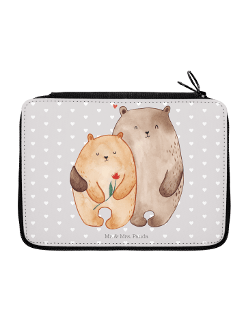 Mr. & Mrs. Panda Stifteetui Bären Liebe ohne Spruch in Grau Pastell